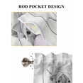 thumbnail image 6 of Grey Yak 2 Panel Kitchen Curtains for Small Windows, Pink Blue Bubbles Bathtub Vintage Wooden Bathroom Tier Curtain, Short Window Treatment for Bedroom/Living Room 55"x36", 6 of 6
