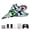 Green, variant on Muivan RC Fighter Jet Drone for Teens 14+, 2.4G Stunt Quadcopter with 360° Flips, Dual Batteries,Crash-Resistant RC Airplane, Blue