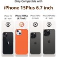 thumbnail image 3 of Compatible with iPhone 15 Plus Case, Liquid Silicone Slim Shockproof Protective Phone Case for iPhone 15 Plus 6.7 inch[Microfiber Lining]. (Orange), 3 of 12
