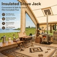 thumbnail image 6 of Lilypelle 4-6 Person TPU Inflatable Hot Tent with Stove Jack, 4-Season Waterproof Camping Glamping House, Quick 5-Min Setup with Hand Pump, Featuring 420D UPF50+ Oxford Fabric & Mesh Windows, 6 of 10