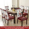 thumbnail image 2 of Touchbetter Christmas Chair Covers Set of 4,High Stretch Removable Washable Chair Seat Protector Cover for Christmas Decoration-Christmas Theme Decor with Santa Claus (Snowmanbaby), 2 of 8