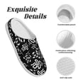 thumbnail image 5 of Lsque Snake Pattern Womens Comfort Cotton on Scuff With Memory Foam and Anti-skid Sole Slipper-40/41, 5 of 7