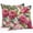 Crimson Green Beige, variant on Throw Pillow Covers 24x24 Inch Set of 2, Pink Flowers Waterproof Outdoor Pillow Covers, Spring Watercolor Floral Leaves Plants Beige Decorative Cushion Pillowcases for Couch, Sofa, Bed, Garden, Patio