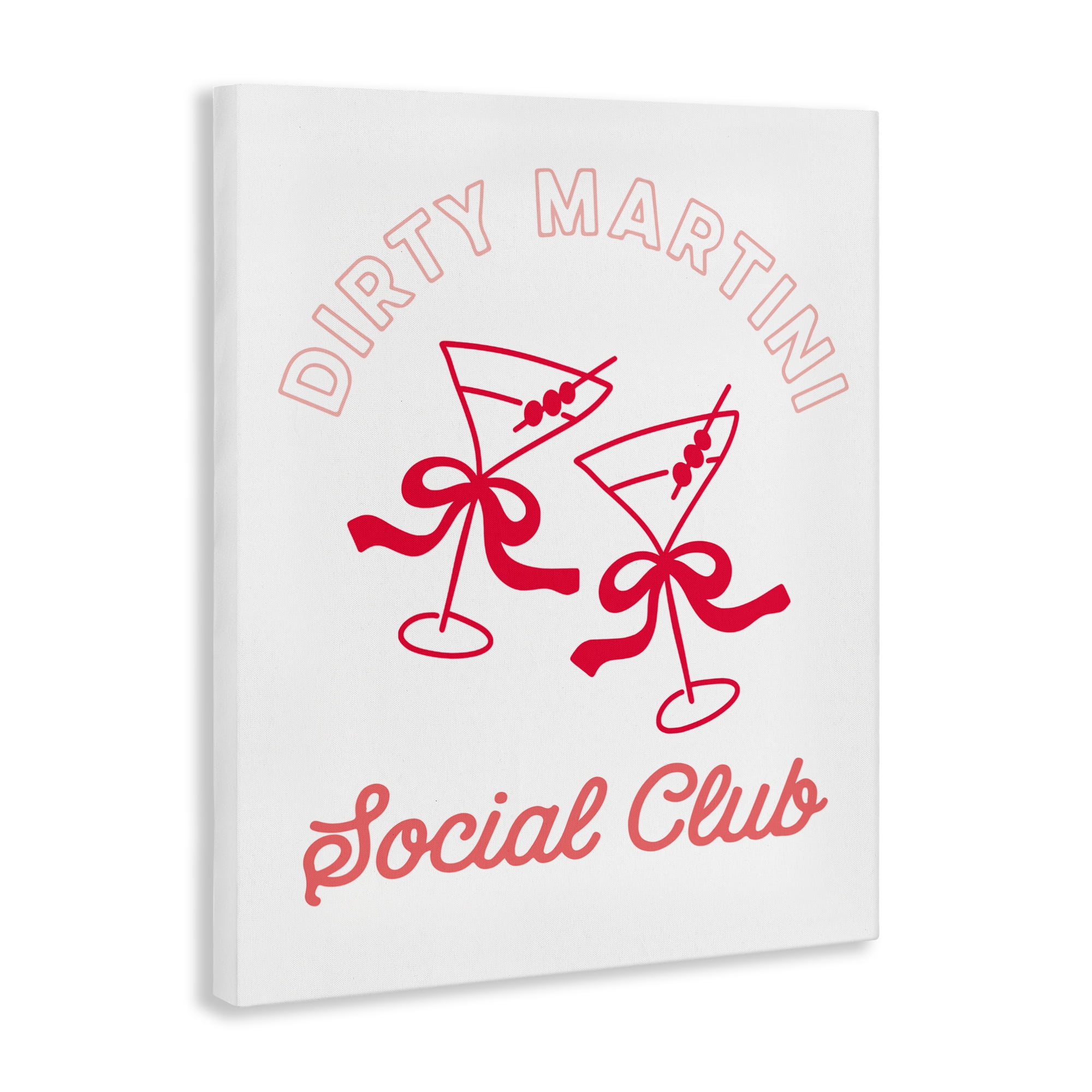 Stupell Industries Pink Martini Social Club Canvas Wall Art, design by Lettered and Lined