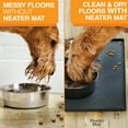 thumbnail image 6 of Neater Pets Neater Mat Waterproof Silicone Pet Water & Food Bowl Mat, Midnight Black, 24" x 16", 6 of 10