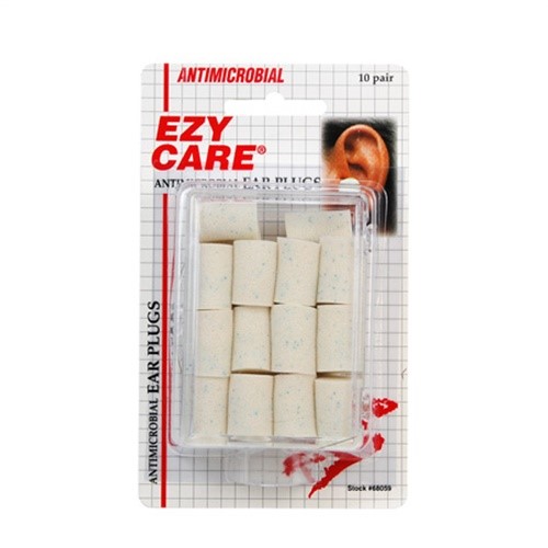 Ezy Care Antimicrobial Foam Ear Plugs (10 Pair)