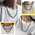 thumbnail image 3 of ChainsHouse Men's Necklace Black Punk Thorns Chains Necklace 6mm Width Sturdy Hip Hop Fashion Jewelry Gift, 22 inch, 3 of 7