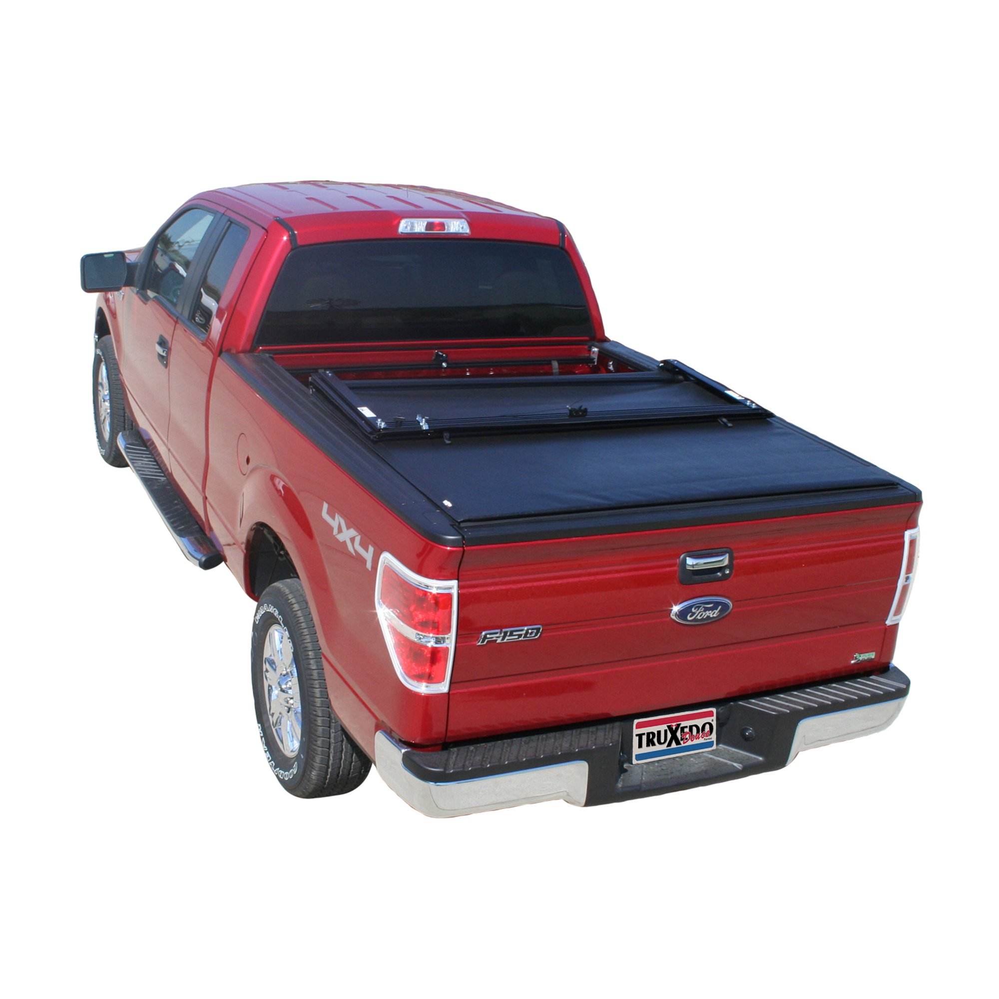 Truxedo 769601 Tonneau Cover Deuce 2 Soft Roll Up Velcro Flip Up Front Panel Lockable Using Tailgate Handle Lock Black Vinyl Walmart Canada