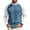 Light Blue_013, variant on Domuza Mens Long Sleeve T-Shirt Crew Neck Moisture Wicking Basic Tee Color Block Raglan Tshirts for Daily Wear Dark Green 2XL