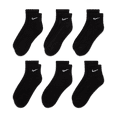 thumbnail image 2 of Men's Nike 6-Pack Everyday Cushion Ankle Training Socks Color: Black Size: 6-8, 2 of 4