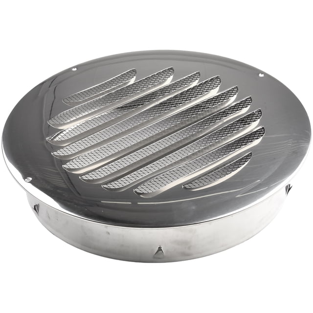 Grille de Ventilation Ronde en Acier Inoxydable 70-300mm Outil de Ventilation pour Conduit Mural Extérieur