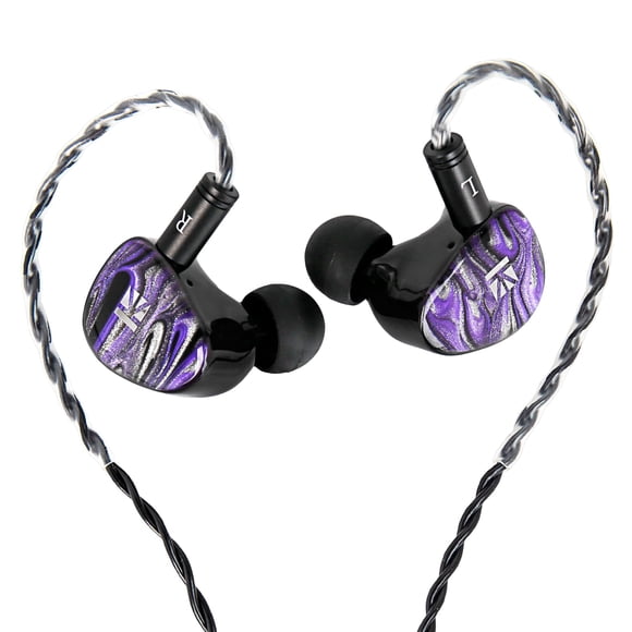 Auriculares intraurales KBEAR Alkaid KB03 con cable morado