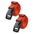 thumbnail image 1 of 2 piezas Carreras de carrito de golf correas de equipaje de nylon Práctico con la hebilla de liberación rápida Viajes de 39 pulgadas tiras de azotes Naranja, 1 of 8