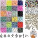 thumbnail image 1 of 4000 Pieces Flat Beads Kit, Letter Beads Handmade Polymer Clay Flat Beads, 24 Colors Spaced Alphabet Beads For Diy Necklace Bracelet Earring Suitable, 1 of 5