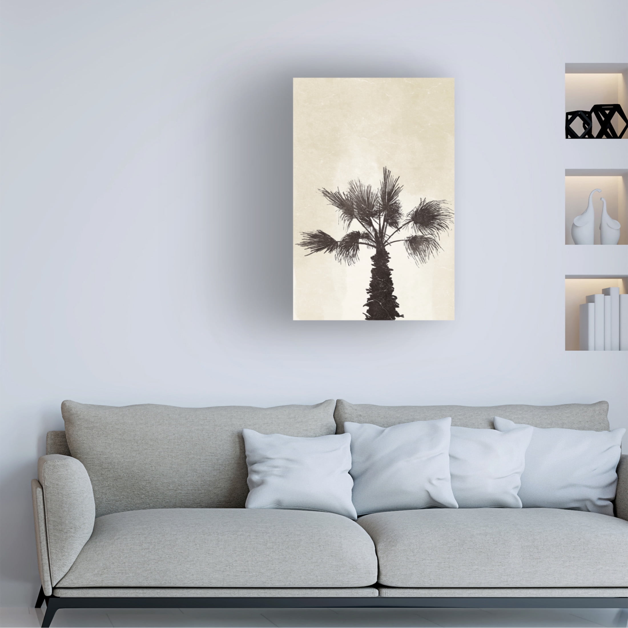 Canvas Wall Art - Yuyu Pont 'Palmera II' Wall Art for Living Room, Bedroom, or Office Décor by Trademark Fine Art - 12 x 19 Inches