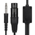 thumbnail image 1 of AMONIDA Black Headset Cable, Aviation Headset Cable, For Airbus XLR To GA Dual Plug, 1 of 8
