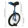 thumbnail image 3 of Outdoor Wheel Unicycle, Height Adjustable Exercise Unicycle, Unicycle with Steel Rim and Pedal, Sports One Wheel Bike for Adults Kids Balance Training, 3 of 11