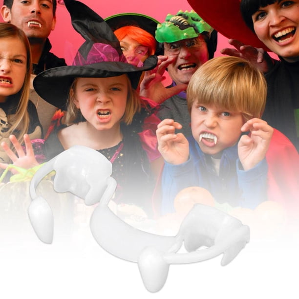 Colmillos De Vampiro Retráctiles - Accesorio De Disfraz Para Halloween Y Fiestas, Reutilizable Y Fácil De Usar