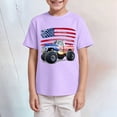 thumbnail image 2 of Xudanell My First 4th Of July Baby Boy Tshirts Summer Independence Day Truck and Star Printed Tshirts Children WearPurple11-12 Years, 2 of 4