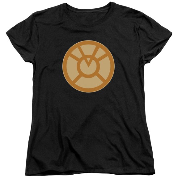 Green Lantern Orange Symbol S/S Women's T-Shirt Black