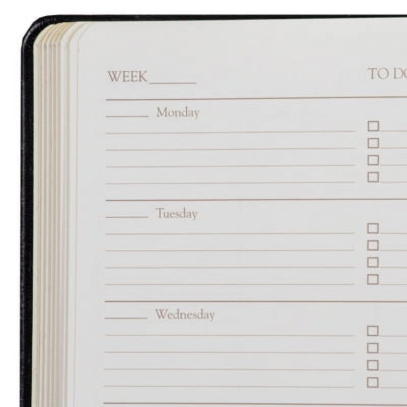 Gallery Leather Undated Daily Planner - Acadia Tan - 8" x 5.5"