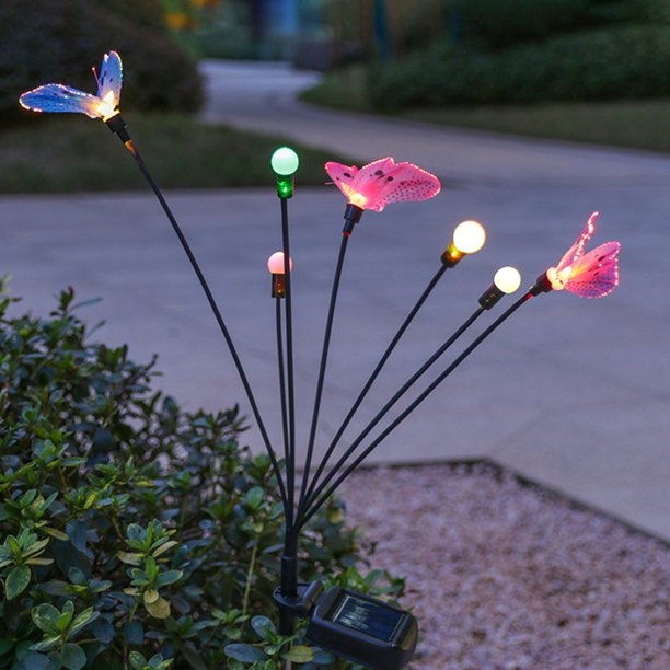 Luces de jardín con energía solar LED 2 piezas luces de camino para patio jardín césped Hugtrwg Para estrenar