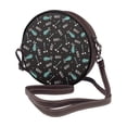thumbnail image 2 of Lsque Golf Bags And Balls Pattern Shoulder Bag – Microfiber Leather Crossbody with Detachable Strap & Handle Ring, Waterproof & Durable, Elegant Everyday Carry, 2 of 5