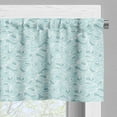 thumbnail image 5 of Ambesonne Aqua Valance & Curtain, Antique Victorian Style, 55"x36", Seafoam and White, 5 of 6