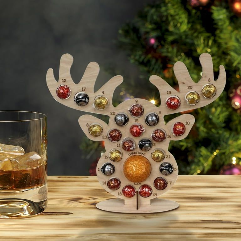 qisiwole-christmas-chocolate-frame-decoration-unique-wooden-advent-calendar-christmas-party-countdown-calendar-ornaments-christmas-advent-calendar-chocolate-candy-frame-stand-table-decors-reindeer-walmart-com