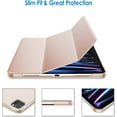 thumbnail image 2 of Supershield Case iPad Pro 11 Slim Stand Hard Back Shell Smart Cover for iPad Pro 11 Inch 4th Generation 2022 /3rd Generation 2021 /2nd Gen 2020  - Rose Gold, 2 of 5