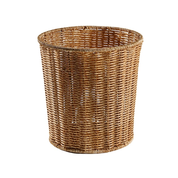 Garbage Can Trash Can Office Waste paper Bin Perforated Trash Can Garbage Can Wastebaskets For Bathroom Bedroom Office Kitchen Small Space Living Trash Bin