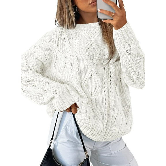 Women's Oversized Knit Neck Sweater