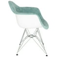 thumbnail image 3 of Ergode LeisureMod Willow Velvet Eiffel Metal Base Accent Chair, 3 of 4
