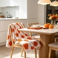 thumbnail image 4 of Fall Pumpkin Sherpa Throw Blanket, 28"×40" Plush Flannel Blanket with Orange Pumpkin Print, Soft Warm Reversible Seasonal Throw, Decorative Couch Cover for Thanksgiving Bedroom Living Room Decor, 4 of 6