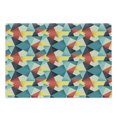 thumbnail image 1 of Abstract Cutting Board, Colorful Geometric Triangles Fractal Unusual Various Forms Hipster Graphic, Decorative Tempered Glass Cutting and Serving Board, Large Size, Multicolor, by Ambesonne, 1 of 1