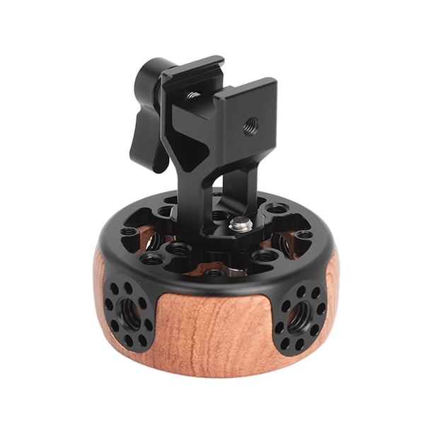 NATO Rail Rod Clamp, Compact Camera Stabilizer Rig Handle Round Wooden ...