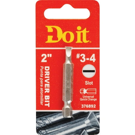 

2PK Do it #3-4 Slotted 2 In. Power Screwdriver Bit
