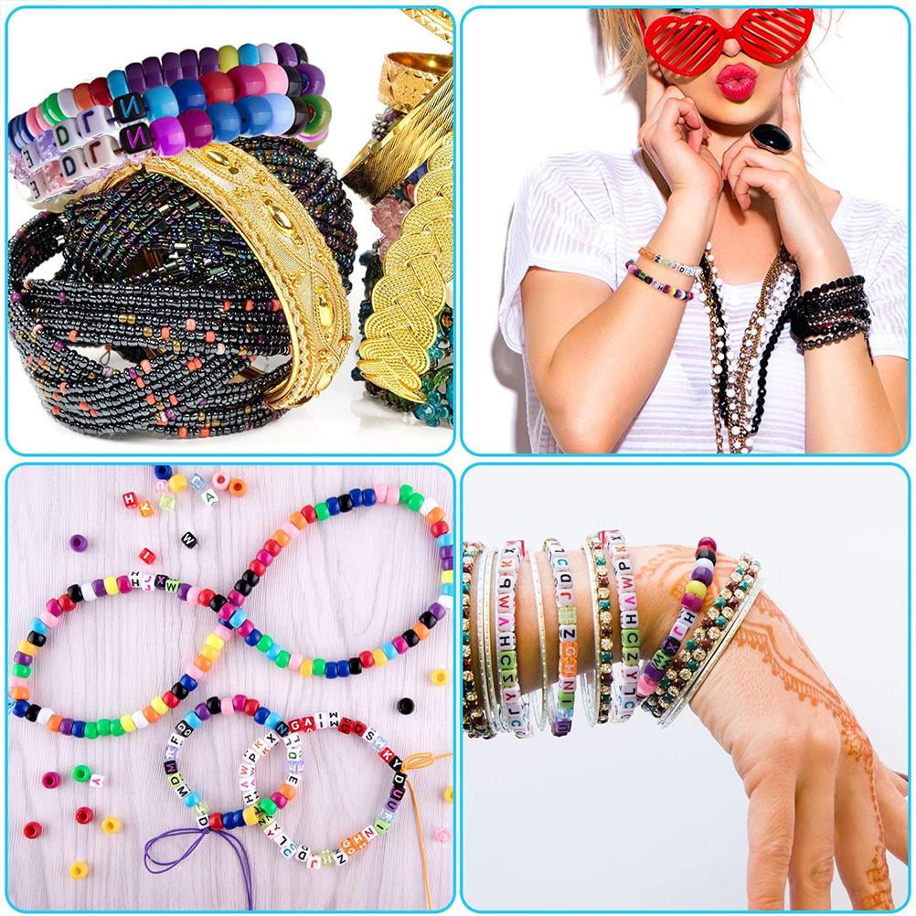 ABC Bead Bracelet Pony Beads Kits Colorful Kits Stretch Bracelet Lightweight Beautiful Children DIY Beads