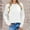 White, variant on Fglymey Crewneck Sweatshirts Womens Corduroy Tops Casual Rund Neck pullover Long Sleeve Blouses With No Pocket (S, Army Green)