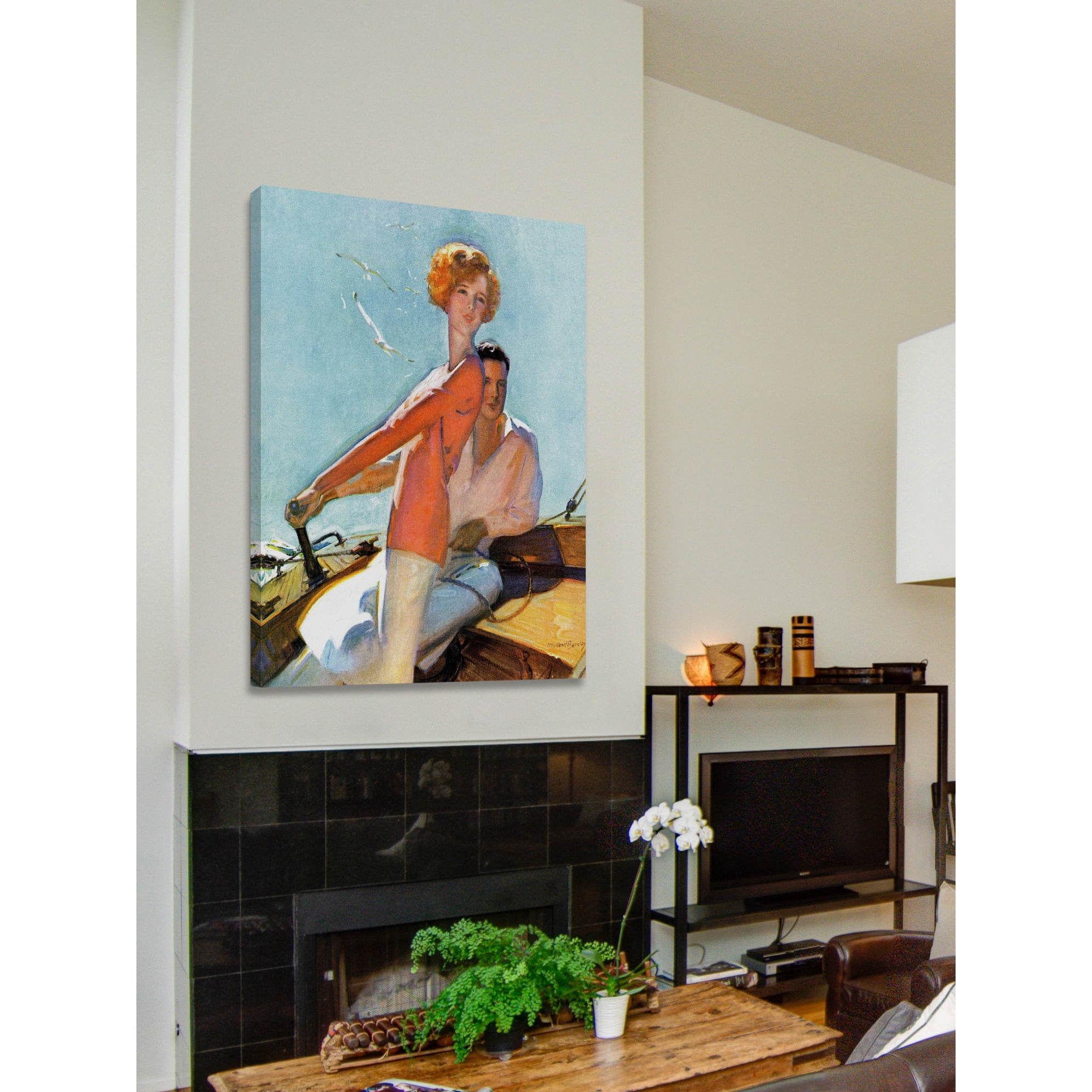 Marmont Hill - "Day Sailing" Painting Print on Wrapped Canvas
