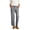 Gray, variant on Women's Mid Rise Straight Leg Pants Lightweight Button Zip Trousers with Pockets Casual Work office Pants Khaki