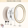 thumbnail image 4 of 97 Decor Vintage 5x7 Ivory Oval Picture Frame, 1 Pack, 4 of 7