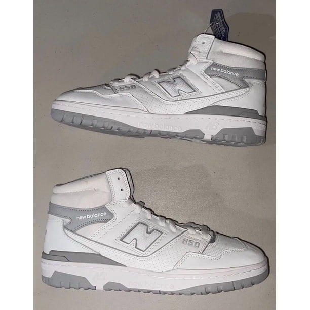 New Balance 650 White Raincloud BB650RVW Mens Leather Basketball Sneakers 11.5