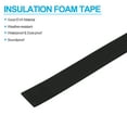 thumbnail image 3 of Uxcell 1"W x 5/64"T x 16.4Ft EVA Single Sided Foam Tape, Black 2Pcs, 3 of 6