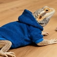 thumbnail image 5 of FEISHENTT Lizards Clothes for Bearded Dragon - Handmade Polar Hoodies Warm Sweater Coat Reptiles Apparel Skin Protection Photo for Lizard Bearded Dragon Crested D 20cm, 5 of 6