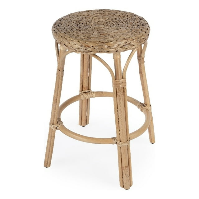 Butler Specialty Company Tobias Rattan 24" Counter Stool - Natural Hyacinth