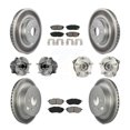 thumbnail image 1 of Transit Auto Front Rear Hub Bearings Assembly Coated Disc Brake Rotors and Semi-Metallic Pads Kit (10Pc) for Car 2014 Subaru Forester 2.0L To 01 14 - Left Right Side (Driver Passenger) KBB-112223, 1 of 11