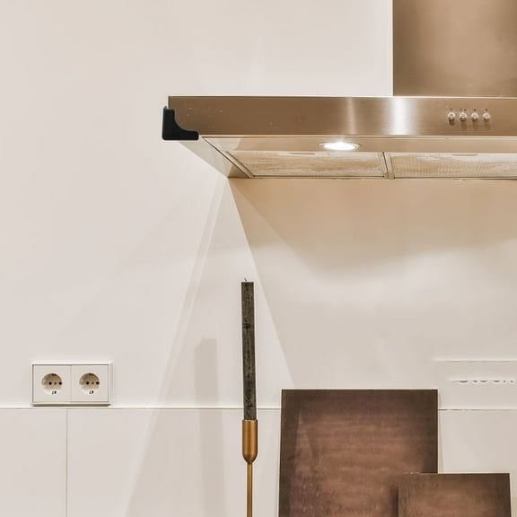 BESTOYARD 4Pcs Adhesive Range Hood Corner Protectors for Furniture Table Corner Safety Black