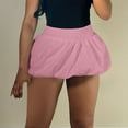 thumbnail image 2 of Riforla Ladies New Casual Solid Color All Skirt High Waist Short Skirt Skirts for Women Trendy Pink XL, 2 of 4
