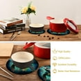 thumbnail image 6 of Green Sea Turtle Round Woven Potholders Set Trivets for Hot Dishe Heat Resistant Non-Slip Trivets for Cooking and Baking Kitchen Home Decor, 6 of 7
